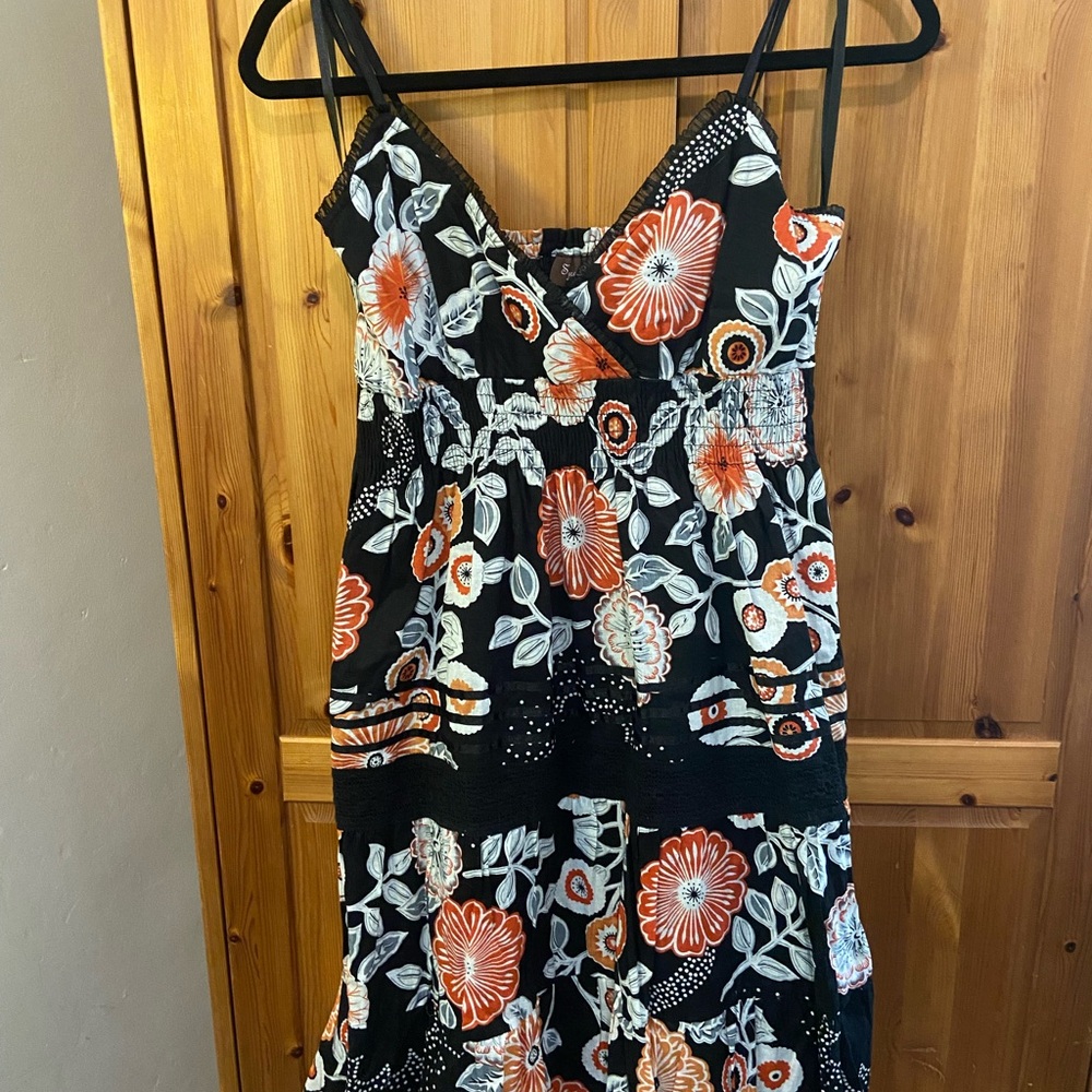 Floral Spaghetti Strap Dress